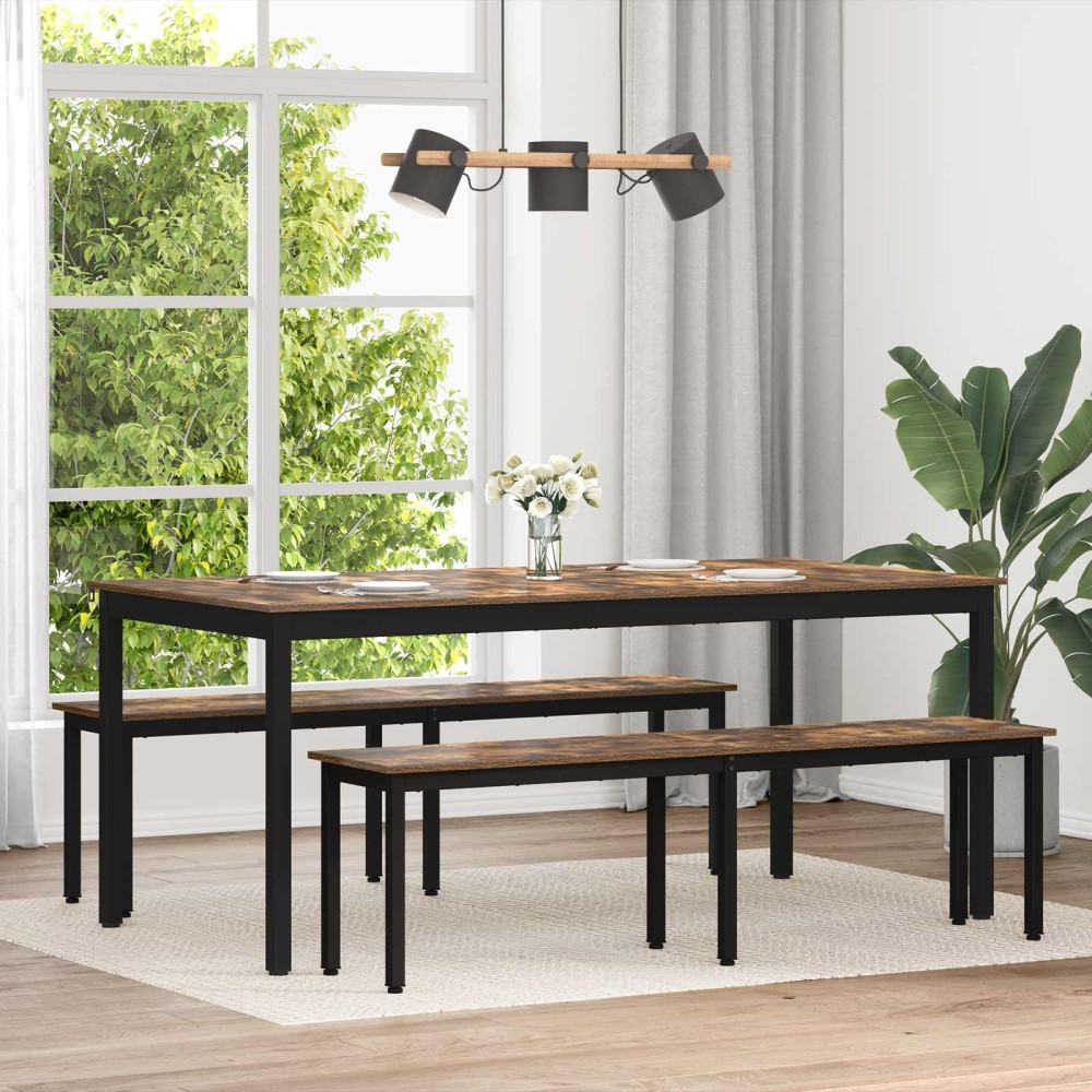 vidaXL Τραπεζαρίες 2 τεμ. 180x90x75cm Επεξεργασμένο Ξύλο