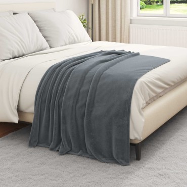 vidaXL Ριχτάρια 6 τμχ. Σκούρο Γκρι 130 x 150 cm 3.04 Μαλλί