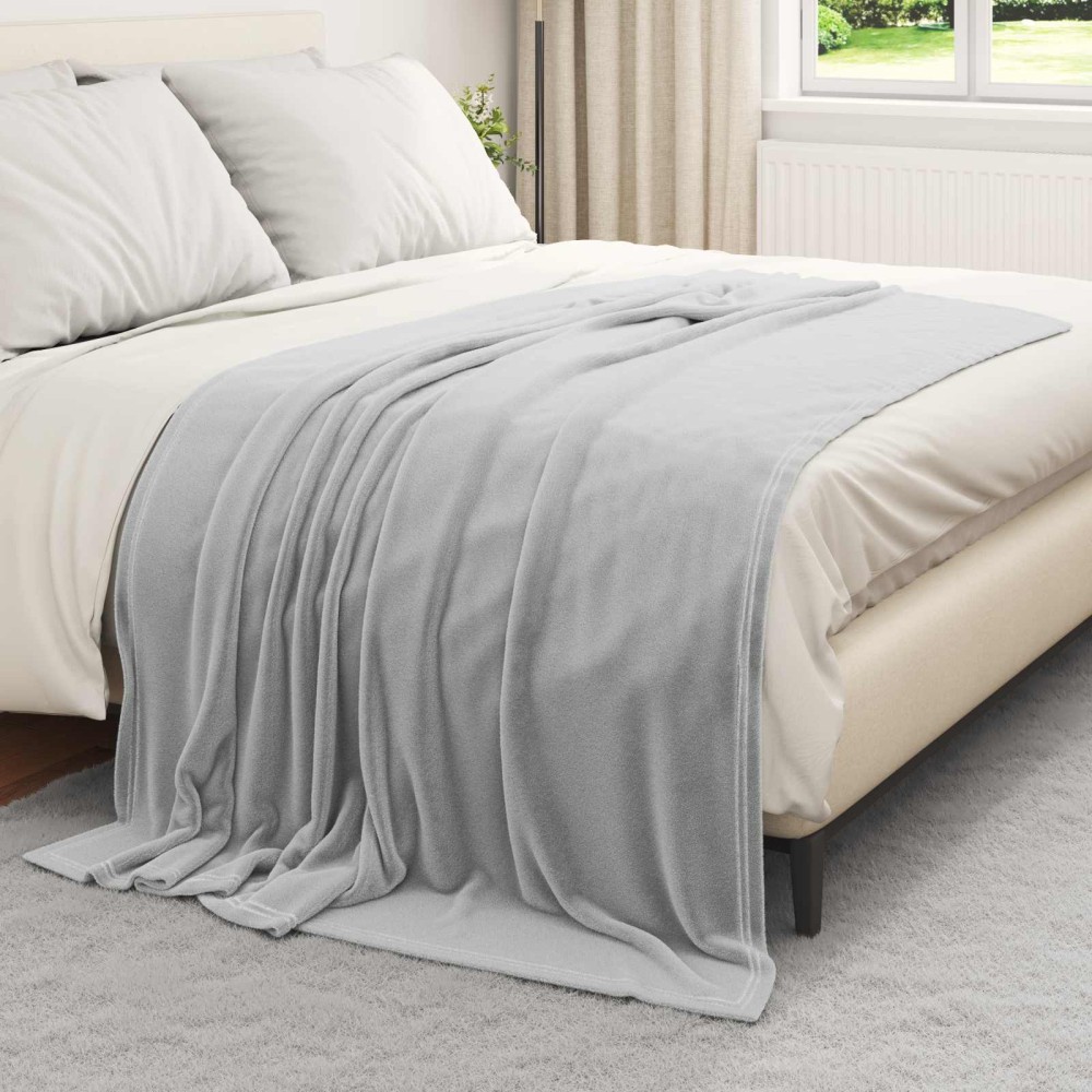 vidaXL Ριχτάρια 6 τμχ. Γκρι 150 x 200 cm 4.68 kg Μαλλί