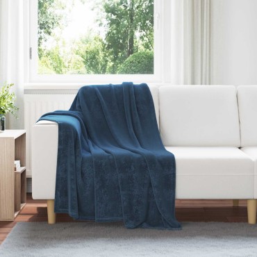 vidaXL Ριχτάρια 6 τμχ. Σκούρο μπλε 130 x 150 cm 3.04 Μαλλί