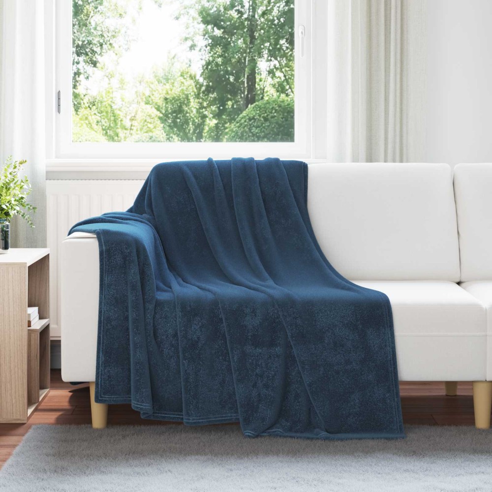 vidaXL Ριχτάρια 6 τμχ. Σκούρο μπλε 150 x 200 cm 4.68 Μαλλί