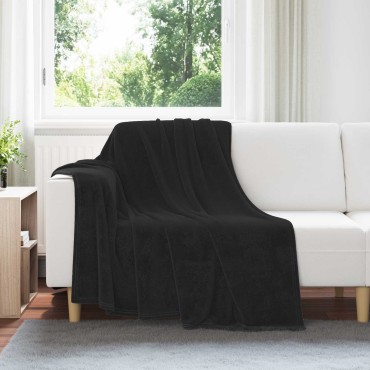 vidaXL Ριχτάρια 6 τμχ. Μαύρο 150 x 200 cm 4.68 Μαλλί