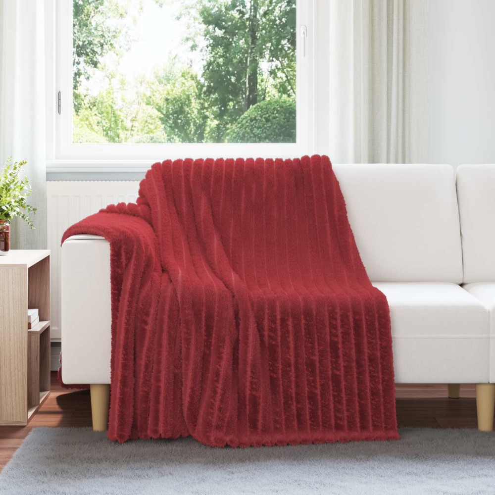 vidaXL Κουβέρτα Βεραμάν Κόκκινο 200 x 150 cm Μαλλί