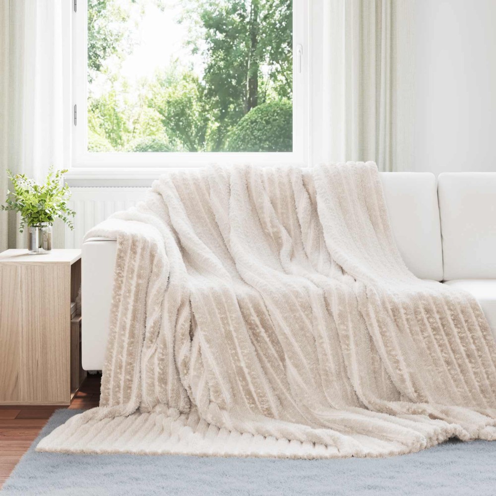 vidaXL Ριχτάρια 6 τμχ. Μπεζ 240 x 220 cm 8.76 Μαλλί