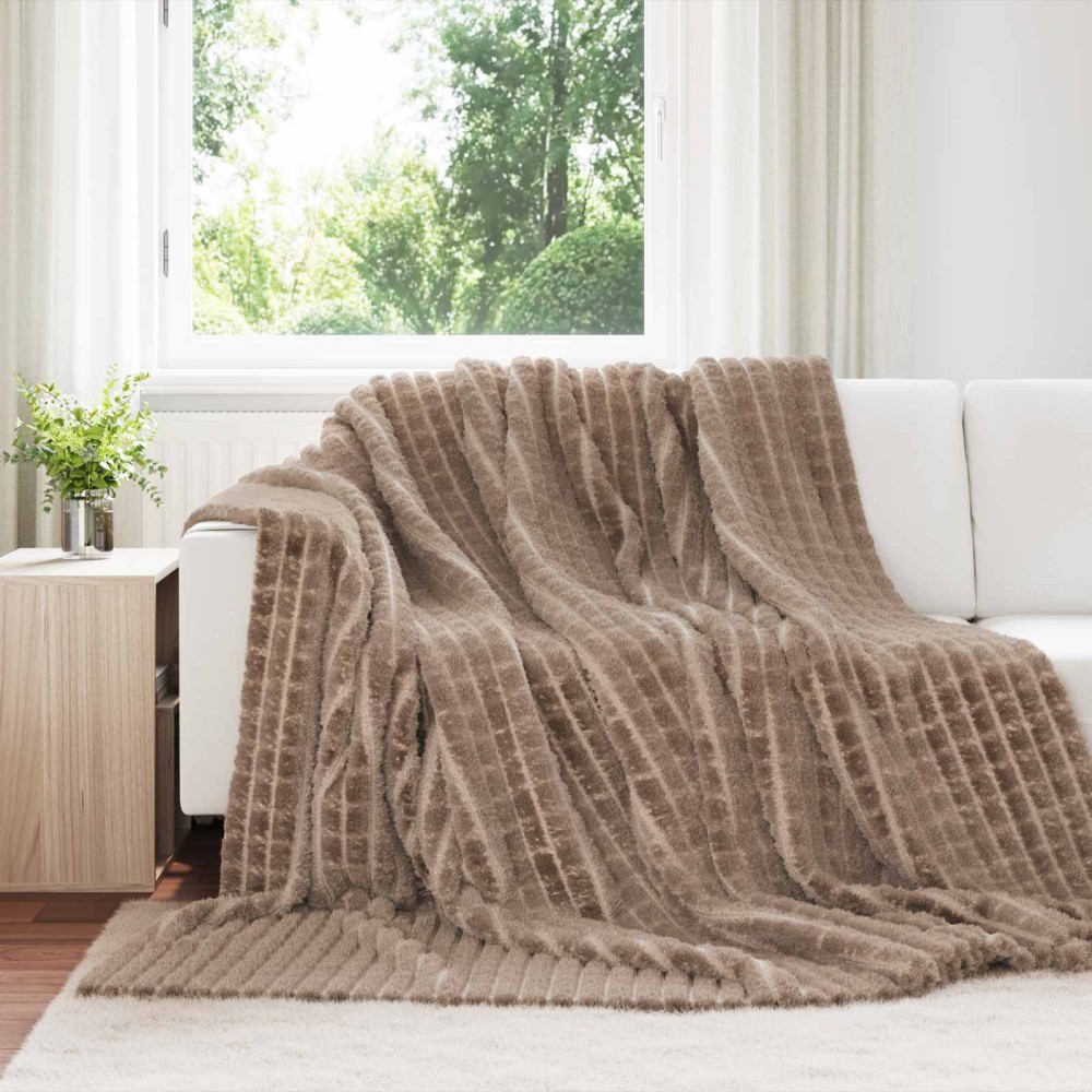 vidaXL Ριχτάρια 6 τμχ. Καμηλοπάρδαλη 240 x 220 cm 8.63 kg Μαλλί