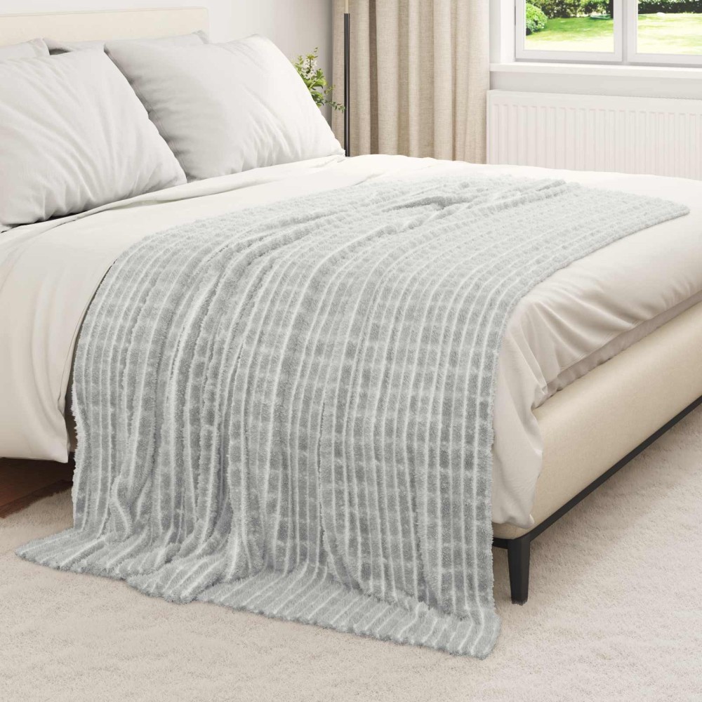 vidaXL Ριχτάρια 6 τμχ. Γκρι 200 x 150 cm 4.5 kg Μαλλί