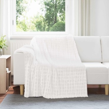 vidaXL Ριχτάρια 6 τμχ. Λευκό 200 x 150 cm 4.5 Μαλλί