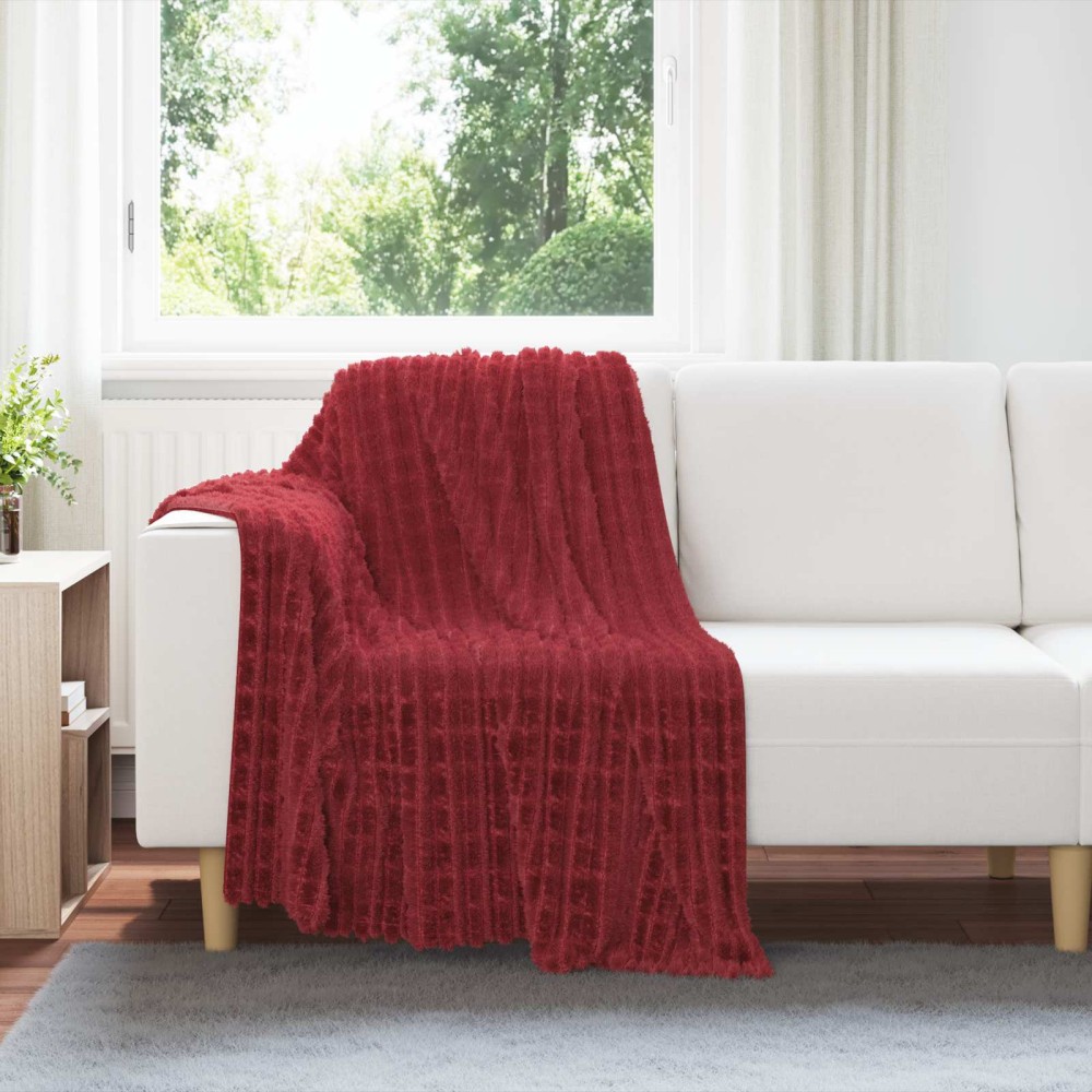 vidaXL Ριχτάρια 6 τμχ. Βεραμάν Κόκκινο 150 x 130 εκ 2.75 kg Μαλλί