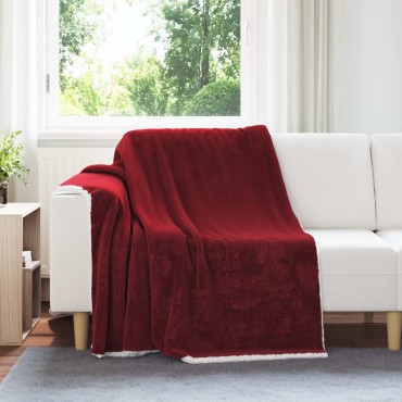 vidaXL Κουβέρτα Βεραμάν Κόκκινο 150 x 200 cm Μαλλί