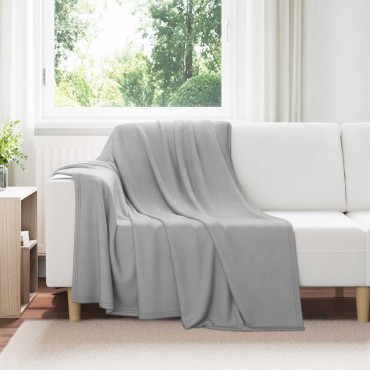 vidaXL Κουβέρτα Γκρι 200 x 150 cm Μαλλί