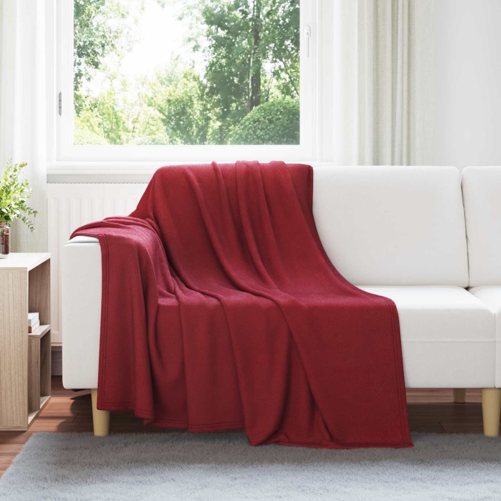 vidaXL Κουβέρτα Βεραμάν Κόκκινο 200 x 150 cm Μαλλί