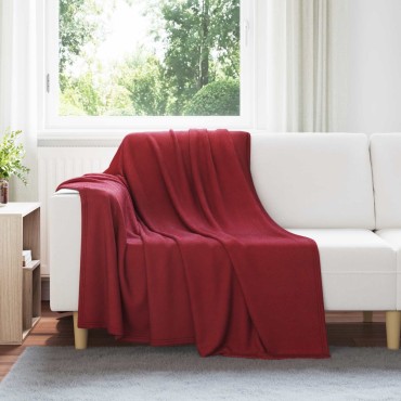 vidaXL Κουβέρτα Βεραμάν Κόκκινο 200 x 150 cm Μαλλί