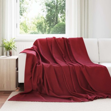 vidaXL Κουβέρτα Βεραμάν Κόκκινο 240 x 220 cm Μαλλί