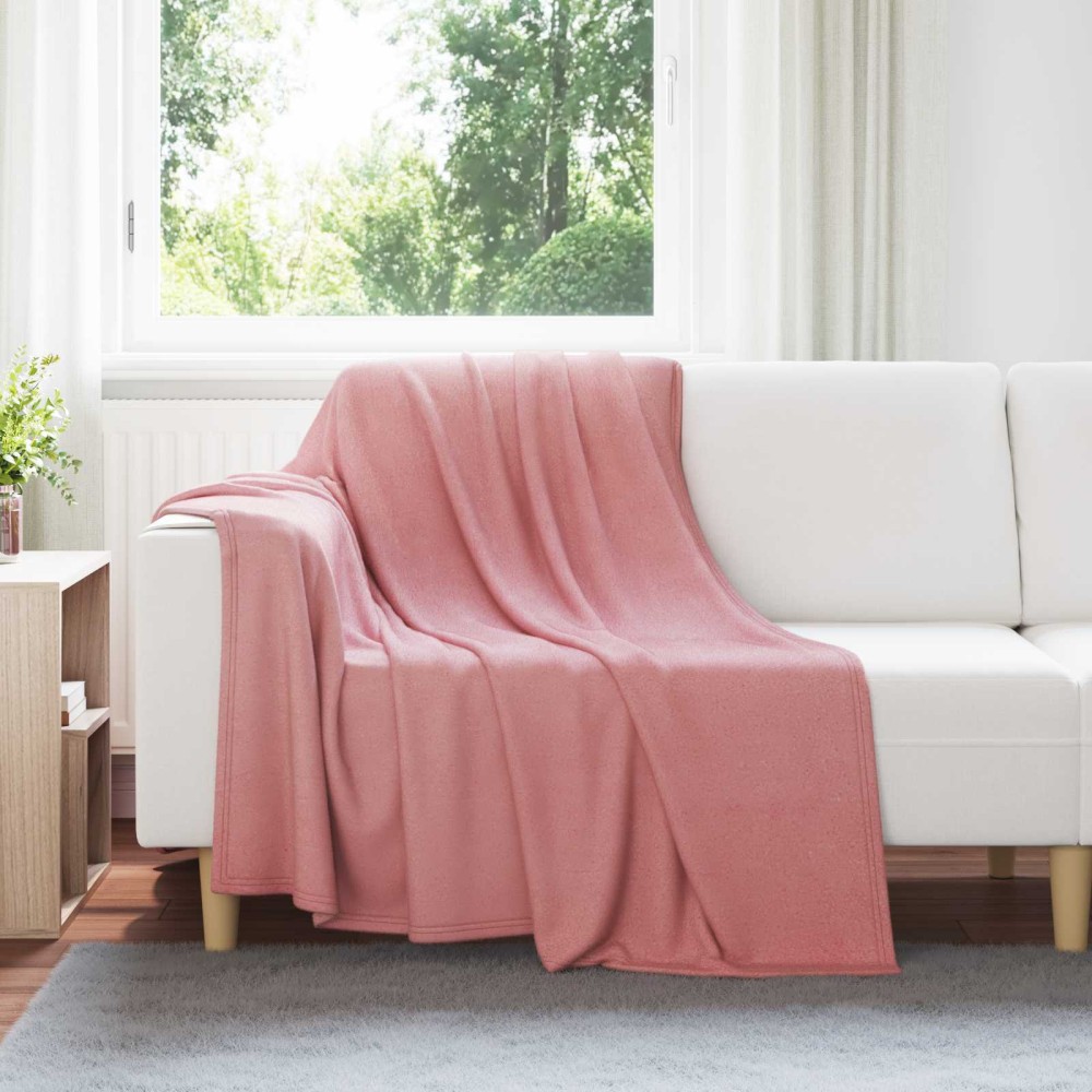 vidaXL Ριχτάρι Ροζ 200 x 150 cm 0.42 kg Μαλλί