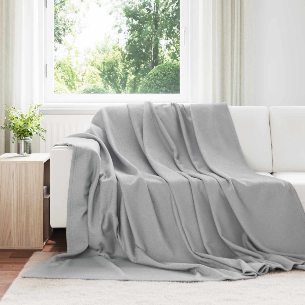 vidaXL Ριχτάρια 6 τμχ. Γκρι 270 x 240 cm 5.44 Μαλλί