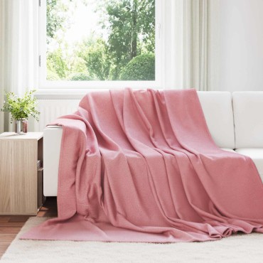 vidaXL Ριχτάρια 6 τμχ. Ροζ 270 x 240 cm 5.44 Μαλλί