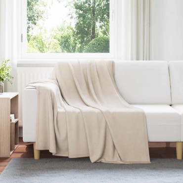 vidaXL Ριχτάρια 24 τμχ. Μπεζ 200 x 150 cm 10.41 Μαλλί
