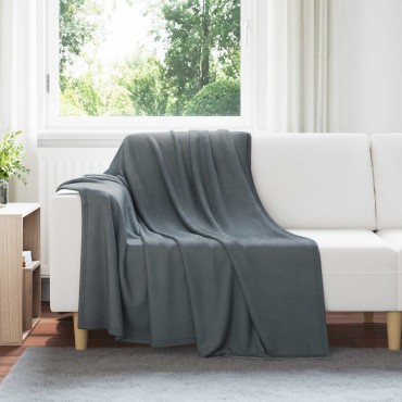 vidaXL Ριχτάρια 24 τμχ. Σκούρο Γκρι 200 x 150 cm 10.41 Μαλλί