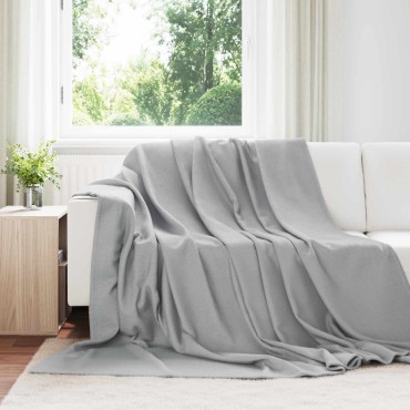 vidaXL Ριχτάρια 24 τμχ. Γκρι 270 x 240 cm 21.77 Μαλλί