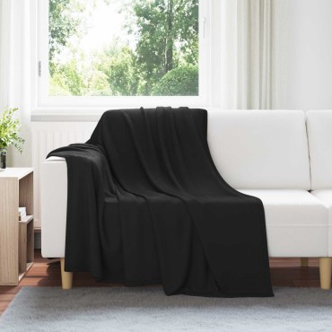 vidaXL Ριχτάρια 24 τμχ. Μαύρο 200 x 150 cm 10.08 Μαλλί