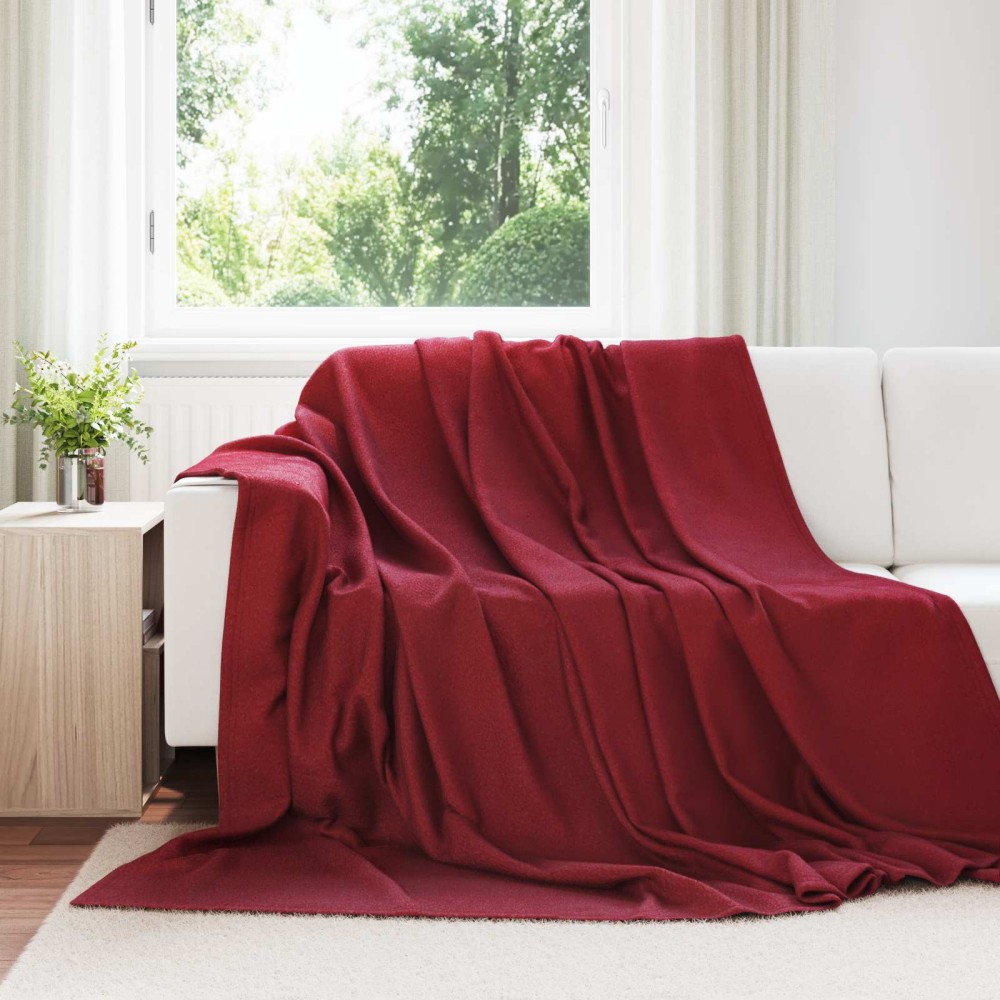 vidaXL Ριχτάρια 24 τμχ. Βεραμάν Κόκκινο 240 x 220 cm 17.62 Μαλλί