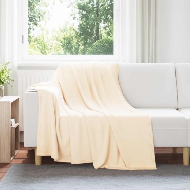 vidaXL Ριχτάρια 24 τμχ. Κρεμ 200 x 150 cm 10.08 Μαλλί
