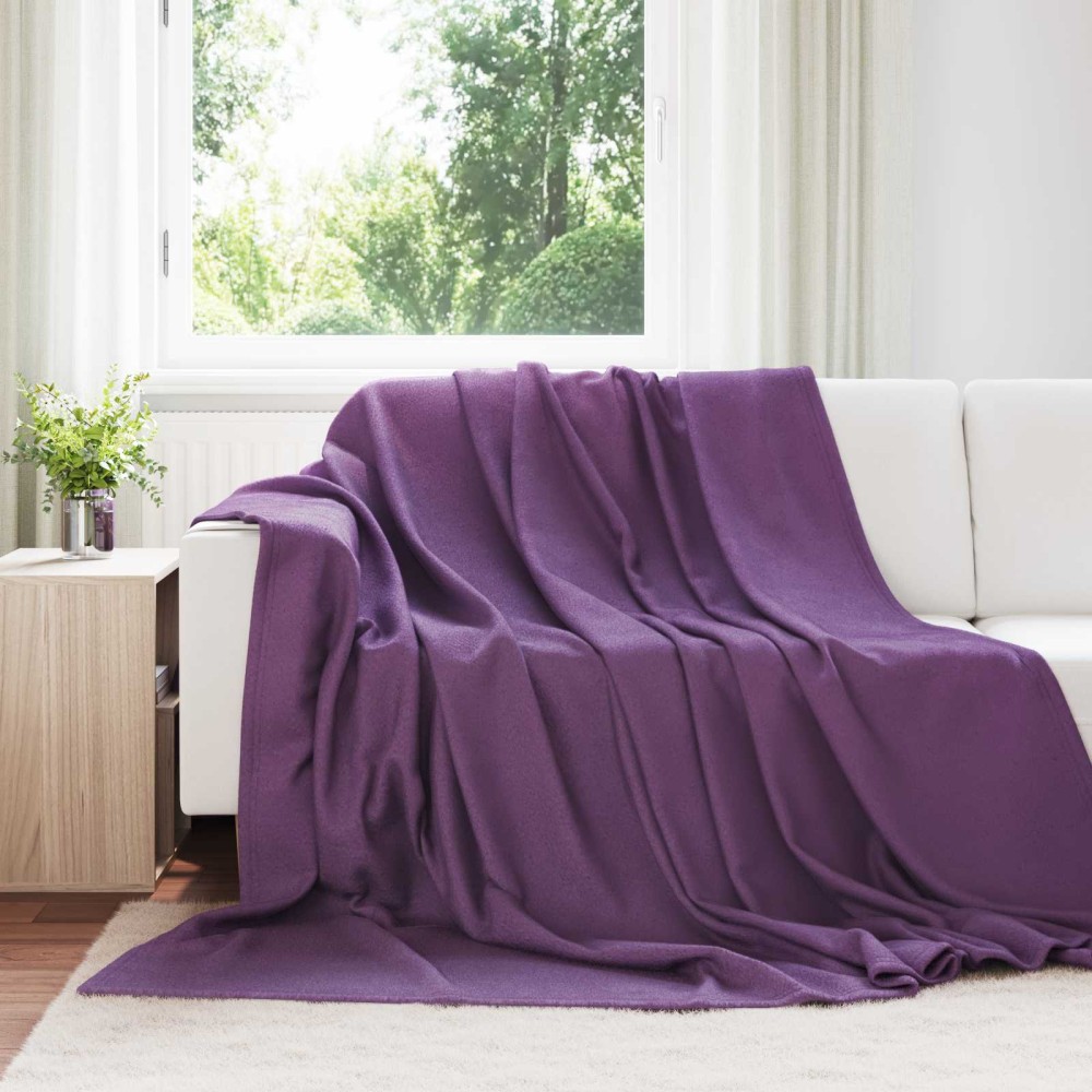 vidaXL Ριχτάρια 24 τμχ. Μοβ 240 x 220 cm 17.76 Μαλλί