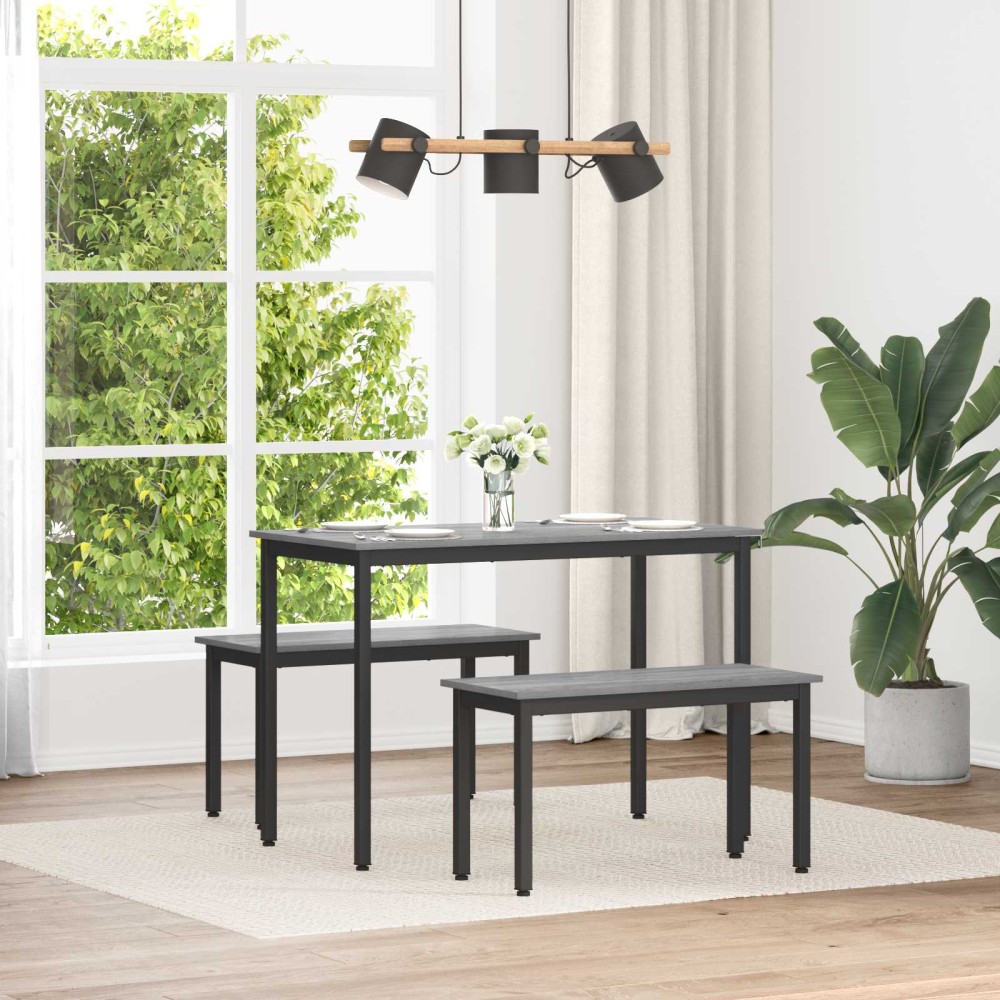 vidaXL παγκάκι Γκρίζο Σονομα 80x35x45cm Επεξεργασμένο Ξύλο
