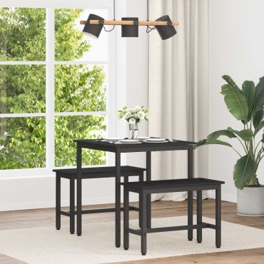vidaXL Τραπεζαρίες 70x70x75cm ΜΕΤΑΛΛΟ τετράγωνο