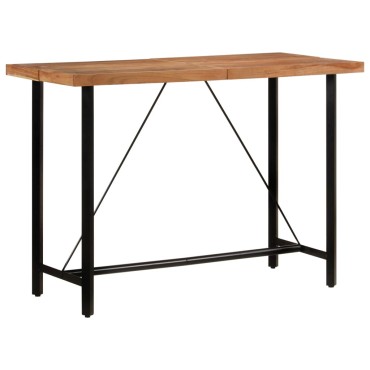 vidaXL Τραπέζι Μπαρ 150x70x107cm από Μασίφ Ξύλο Ακακίας & Σίδηρο 1 τεμ.