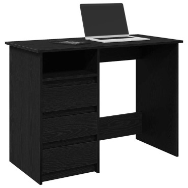 vidaXL Γραφείο Μαύρο 102x50x75cm από Επεξεργασμένο Ξύλο 1 τεμ.