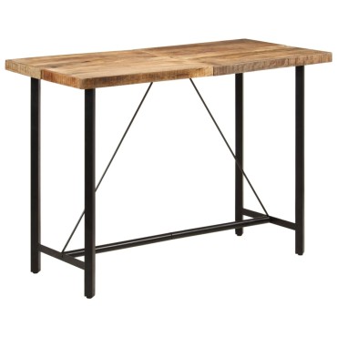 vidaXL Τραπέζι Μπαρ 150x70x107cm από Μασίφ Ξύλο Μάνγκο & Σίδηρο 1 τεμ.