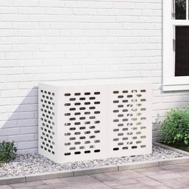 vidaXL Κάλυμμα κλιματιστικού Λευκό 100 x 50 x 70 cm
