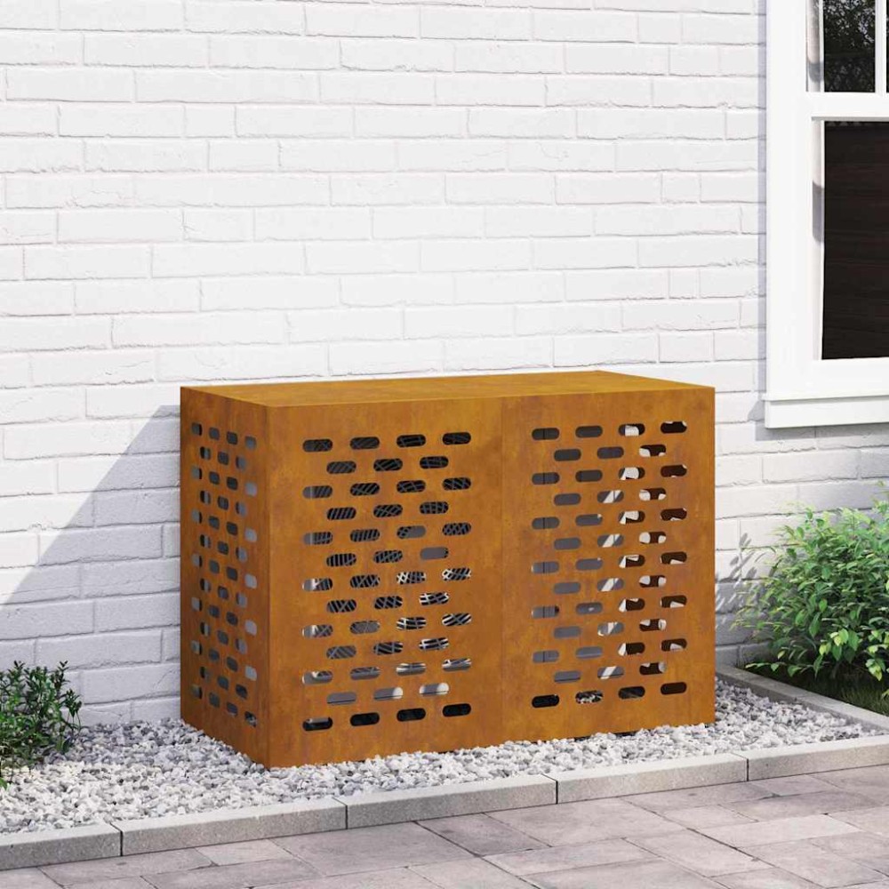 vidaXL Κάλυμμα κλιματιστικού Σκ rusty 100 x 50 x 70 cm