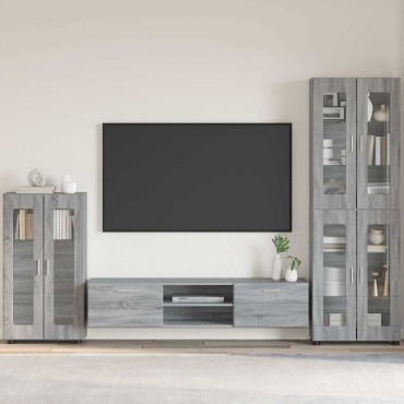 vidaXL Πλαϊνό γραφείο FLORIN 55,5x29x100cm Γκρίζο Σονομα