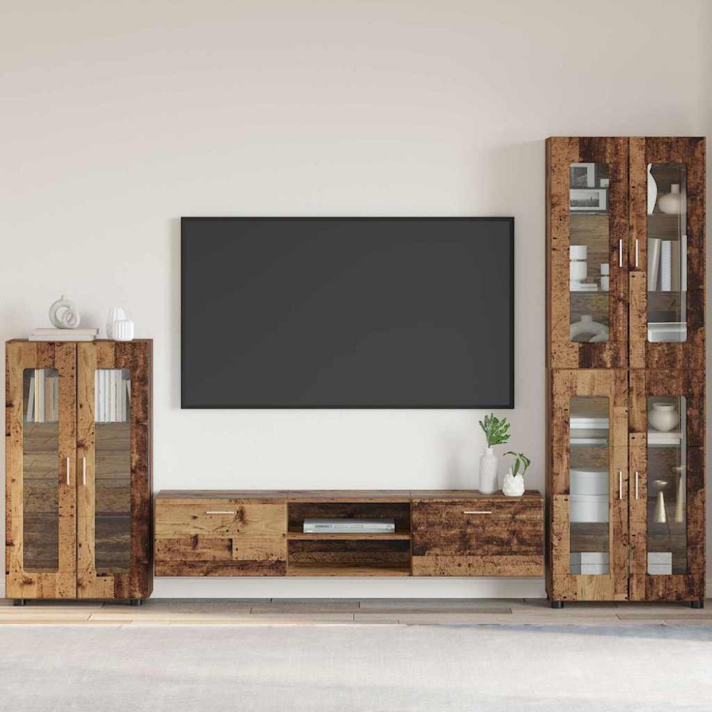 vidaXL Πλαϊνό γραφείο FLORIN 55,5x29x100cm Παλιό ξύλο