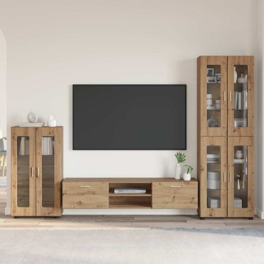 vidaXL Σετ επίπλου τηλεόρασης FLORIN 3 τμχ. Artisan Oak