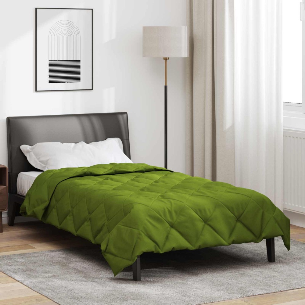 vidaXL Καλοκαιρινό Παπλωματοθήκη 200 x 140 cm Καλοκαίρι Πράσινο