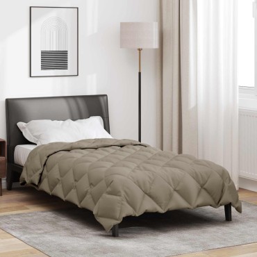 vidaXL Χειμερινό Παπλωματοθήκη 135 x 200 cm 450 gsm Ανοιχτό γκρι