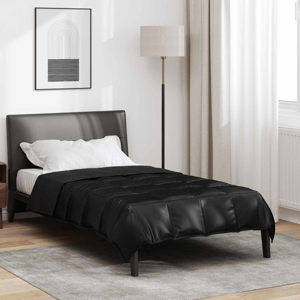 vidaXL Κουβέρτα ολόκληρου του χρόνου 135 x 200 cm 300 gsm Μαύρο