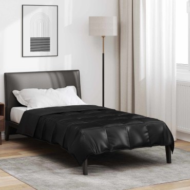 vidaXL Κουβέρτα ολόκληρου του χρόνου 155 x 200 εκ. 300 gsm Μαύρο