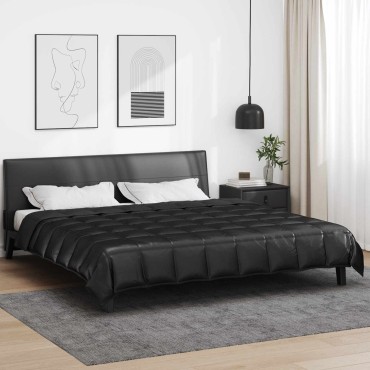 vidaXL Κουβέρτα ολόκληρου του χρόνου 220 x 240 cm 300 gsm Μαύρο