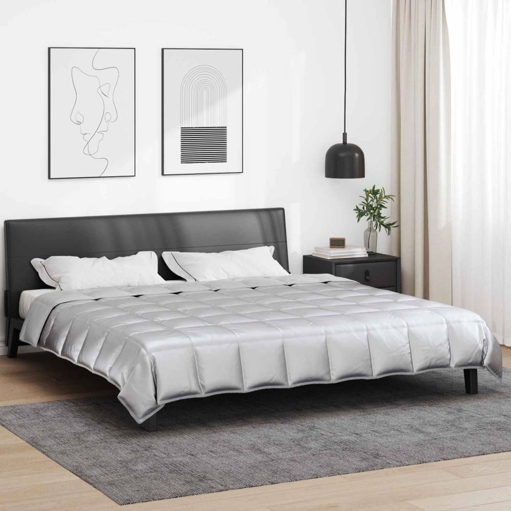 vidaXL Κουβέρτα ολόκληρου του χρόνου 200 x 240 cm 300 gsm Ασημί