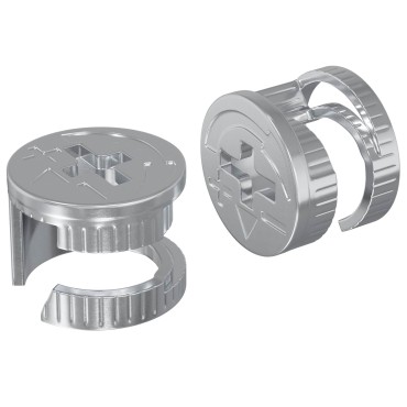 vidaXL Καμπανούχες βίδες 2 τμχ. Ασημί 15 x 11,5 mm Μέταλλο