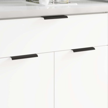 vidaXL Λαβή 2 τμχ. Μαύρο 120 x 39.6 x 17 χιλ. Αλουμίνιο
