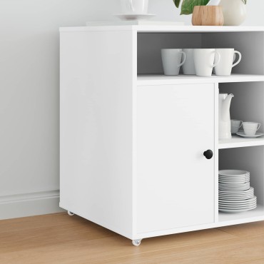 vidaXL Τροχίσκος 2 pcs Λευκό 42 x 11,5 x 29 mm Σίδερο