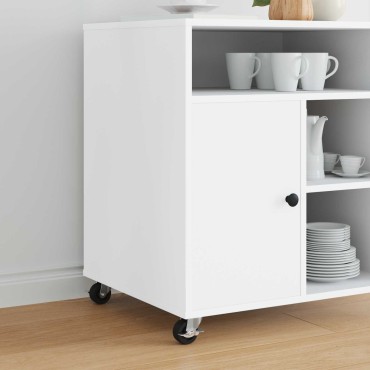 vidaXL Τροχίσκος 2 pcs Μαύρο και ασημί 50,7 x 50,7 x 24,4 χιλ