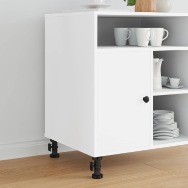 vidaXL Πόδια Επίπλων Ρυθμιζόμενος 2 pcs Μαύρο 46 x 46 x 128 mm PP