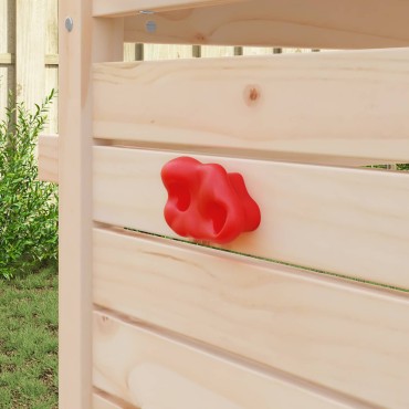 vidaXL Βάσεις αναρρίχησης 2 τμχ. Κόκκινο 100 x 67 x 43 mm PP
