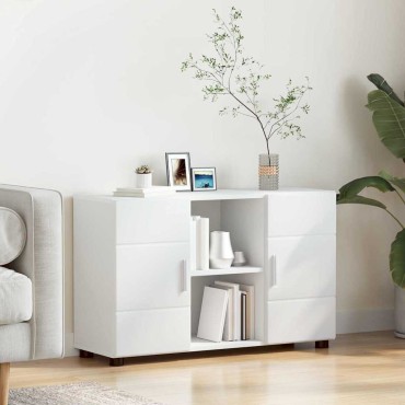 vidaXL Πλαϊνό γραφείο FLORIN 88,5x30,5x55,5cm Λευκό